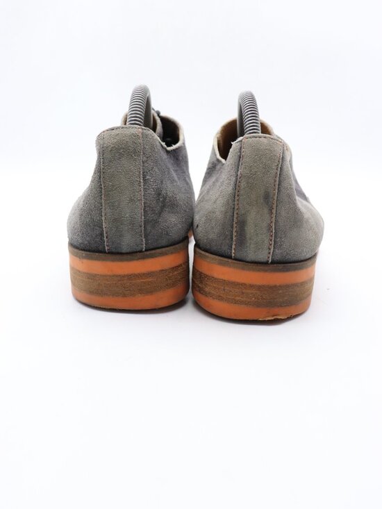 Donald J Pliner Embe Shoes Men\'s Size 9 M Gray Distressed Suede Cap Toe Shoes main image 5